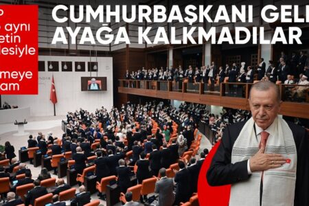 Präsident Erdoğan wurde in der Generalversammlung der Großen Türkischen Nationalversammlung mit Applaus begrüßt