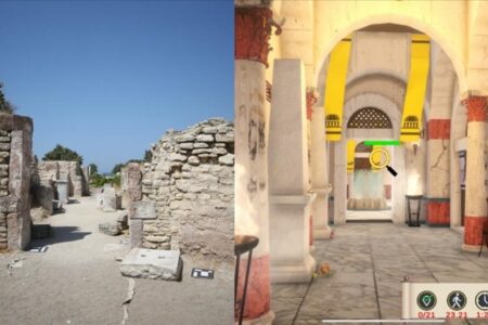 Das 1850 Jahre alte zwölfeckige Gebäude in Çanakkale kann digital besichtigt werden