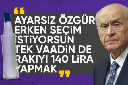 Devlet Bahçelis Antwort auf Özgür Özels Einladung zur „vorgezogenen Wahl“.