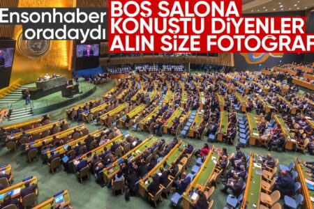 Foto, das die Lüge widerlegt, Präsident Erdoğan habe vor einem leeren Saal gesprochen