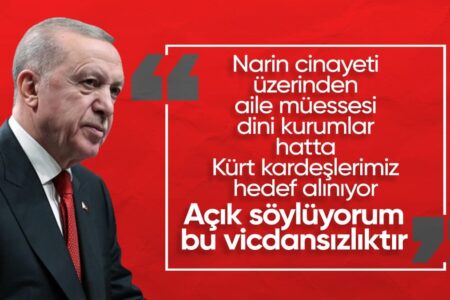Harte Reaktion von Präsident Erdoğan auf diejenigen, die sich wegen des Mordes an Narin politisch engagieren