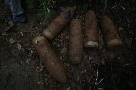 In Çanakkale wurden 18 nicht explodierte Artilleriegeschosse aus der Zeit vor 109 Jahren des Krieges gefunden