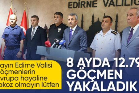 Innerhalb von acht Monaten wurden in Edirne 12.791 illegale Einwanderer gefasst