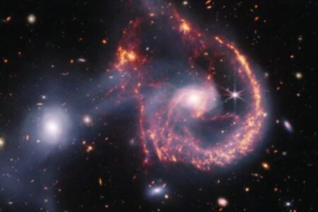 James Webb hat die Verschmelzung zweier Galaxien festgehalten