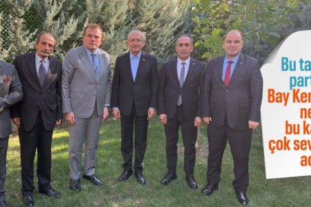 Kemal Kılıçdaroğlu traf sich mit Vecdet Öz und seiner Gruppe