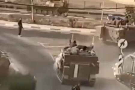 Militärtransport von Israel bis ans Ende des Libanon