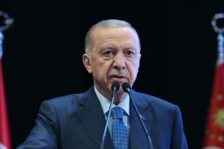 Präsident Erdoğan bei der Eröffnungsfeier der Justizakademie