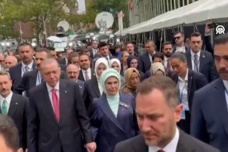Präsident Erdoğan ging vom Turkevi zum UN-Generalrat