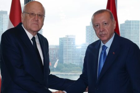Präsident Erdoğan traf sich mit dem libanesischen Premierminister Mikati
