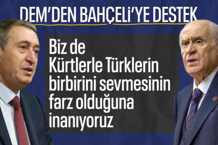 Antwort der DEM-Partei an Devlet Bahçeli: „Für Türken und Kurden ist es Pflicht, einander zu lieben“