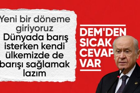 Antwort der DEM-Partei auf Devlet Bahçelis „Friedens“-Erklärung: Das Bild, das sein sollte