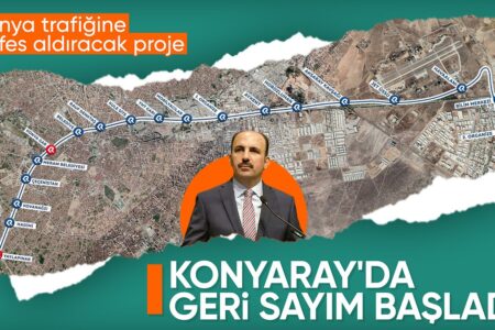 Bürgermeister der Metropolregion Konya, Uğur İbrahim Altay: Die Arbeiten an der Vorstadtlinie gehen langsam voran