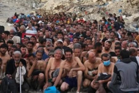 Die israelische Armee hielt Palästinenser halbnackt und verletzt in der Kälte