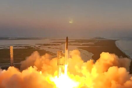 Die SpaceX-Starship-Rakete hat ihren fünften Testflug absolviert
