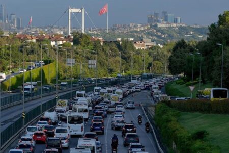 Die Verkehrsdichte in Istanbul stieg auf 71 Prozent