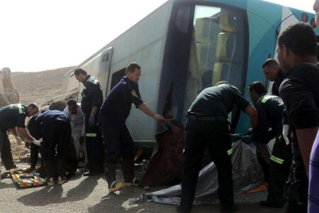 Passagierbus in Ägypten umgekippt: 12 Tote, 33 Verletzte