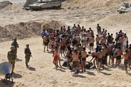 Unmenschliche Tat Israels gegenüber Palästinensern: Zuerst wurde ihm die Kleidung abgenommen, dann wurde er verhaftet