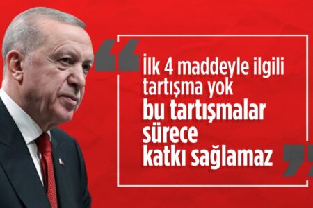 Verfassungserklärung von Präsident Erdoğan: Wir haben kein Problem mit den ersten vier Punkten
