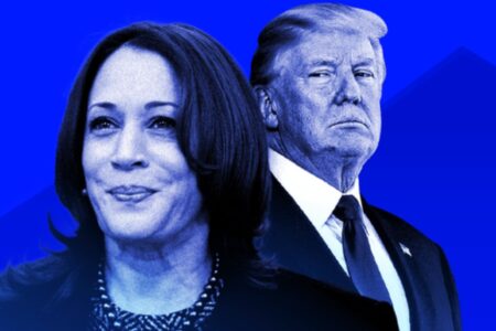 Abstimmungssituation in Swing States bei US-Wahlen: Donald Trump liegt in Führung