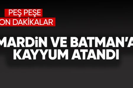 Treuhänder für Batman und Mardin ernannt