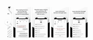 Die einfachste App zum Deutschlernen durch Hören und Sprechen