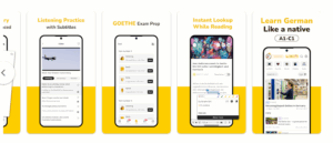 Die beste App zum Deutschlernen von Niveau A1 bis C1