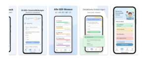 Umfassende App zum Erlernen der deutschen Grammatik für alle Niveaus