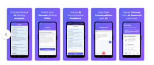 Die beste App zum Erlernen aller Deutschkenntnisse mit künstlicher Intelligenz