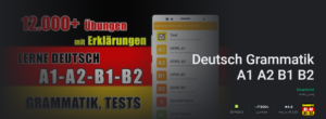 Die beste App zum Lernen der deutschen Grammatik Niveaus A1–A2–B1–B2