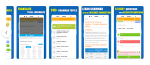 Die beste App zum Lernen der deutschen Grammatik Niveaus A1–A2–B1–B2