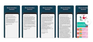 Die beste App zur Beherrschung des Schreibens von Briefen auf Deutsch